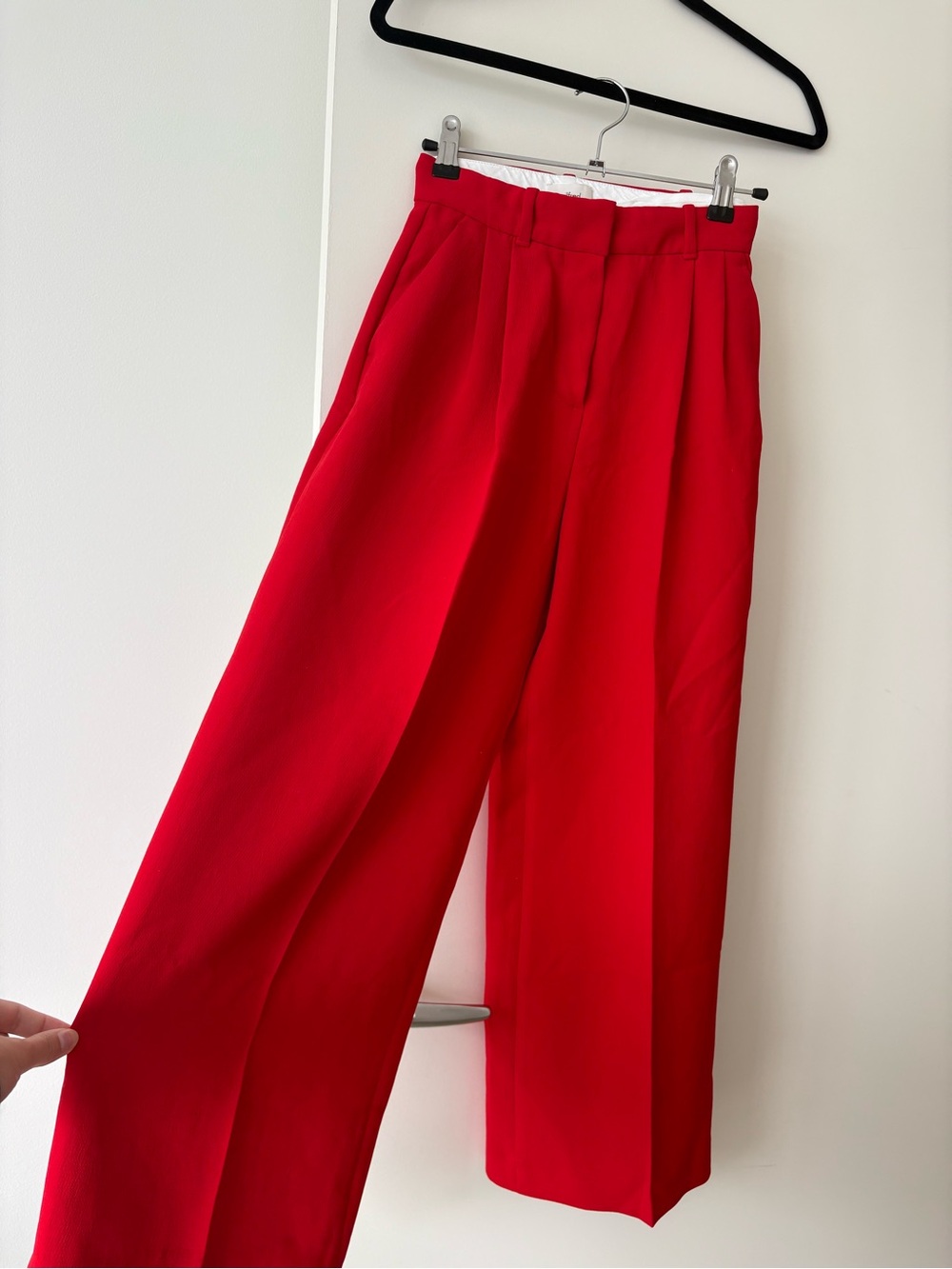 Wilfred Red Wide-Leg Trousers